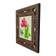 İstanbul Lalesi Printed Mother-of-Pearl Effect Wooden Magnet