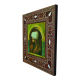 Fatih Sultan Mehmet Printed Mother-of-Pearl Effect Wooden Magnet