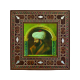 Fatih Sultan Mehmet Printed Mother-of-Pearl Effect Wooden Magnet