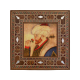 Fatih Sultan Mehmet Baskılı Sedef Görünümlü Ahşap Magnet