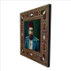 2. Abdülhamid'in Portresi Printed Mother-of-Pearl Effect Wooden Magnet