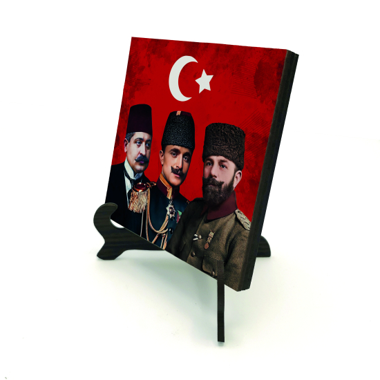 Üç Paşalar: Talat Paşa, Enver Paşa, Cemal Paşa Printed Wooden Tabletop