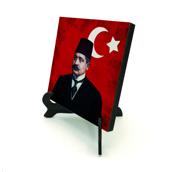 Talat Paşa Baskılı Ahşap Masaüstlük