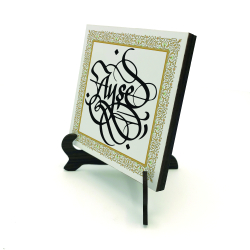 Kenar Deseni / Görsel Wooden Tabletop