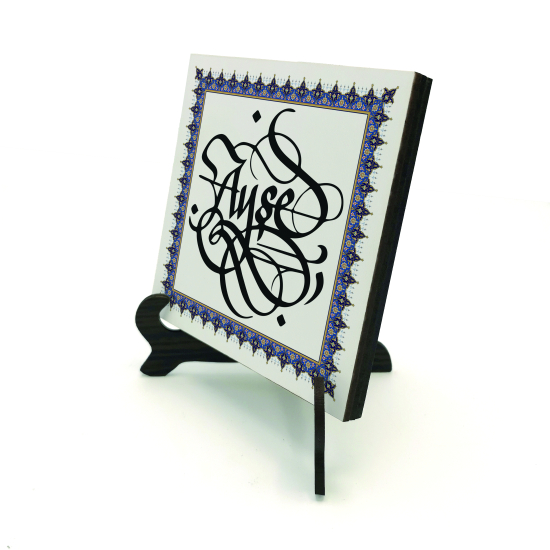 Kenar Deseni / Görsel Baskılı Ahşap Masaüstlük