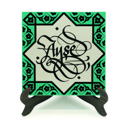 Kenar Deseni / Görsel Baskılı Ahşap Masaüstlük