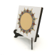 Name Can Be Added, Border Pattern / Image Printed Wooden Tabletop