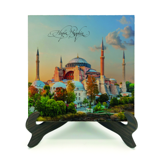 Ayasofya Camii Baskılı Ahşap Masaüstlük