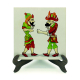 Hacivat ile Karagöz  Baskılı Ahşap Masaüstlük