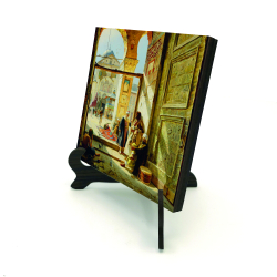 Büyük Emevi Camii Kapısı Tablosu Printed Wooden Tabletop