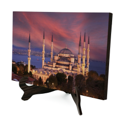 Blue Mosque Printed Wooden Tabletop