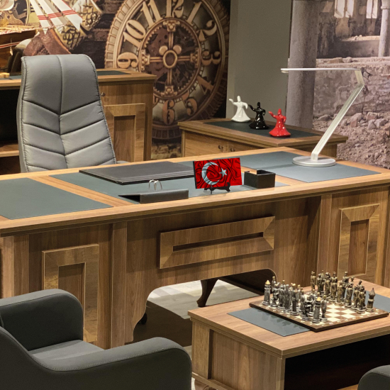 Dalgalı Türk Bayrağı Printed Wooden Tabletop