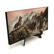 Türklerin Ergenekondan Çıkışı Printed Wooden Tabletop