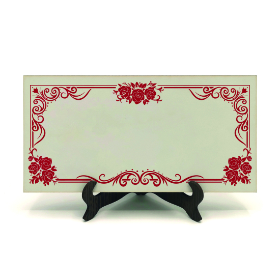 Kenar Deseni / Görseli Baskılı Ahşap Masaüstlük