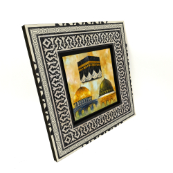 Kâbe, Mescid-i Aksa, Mescid-i Nebevi Baskılı Ahşap Tablo