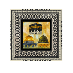 Kâbe, Mescid-i Aksa, Mescid-i Nebevi Baskılı Ahşap Tablo