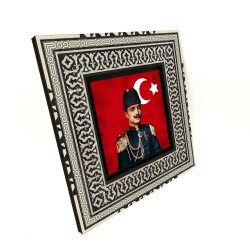 Enver Paşa Baskılı Ahşap Tablo