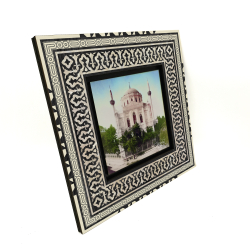 İstanbul Pertevniyal Valide Sultan Camii Fotoğrafı (1950'ler, Renklendirilmiş) Baskılı Ahşap Tablo