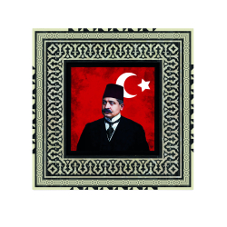 Talat Paşa Baskılı Ahşap Tablo