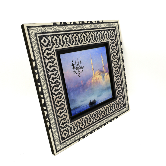 İstanbul Tophane Manzarası (1884, Aivazovskİ) Baskılı Ahşap Tablo