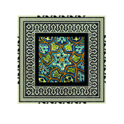 Bursa Yeşil Camii Mihrap Motifi Baskılı Ahşap Tablo