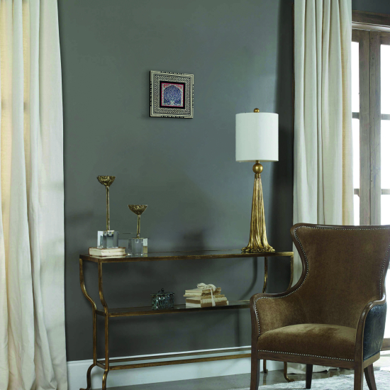 İznik Çini Deseni Baskılı Ahşap Tablo