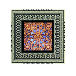 El Hamra Sarayı'ndan Desen Baskılı Ahşap Tablo