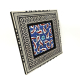 Osmanlı İznik Çini Deseni Printed Wooden Frame