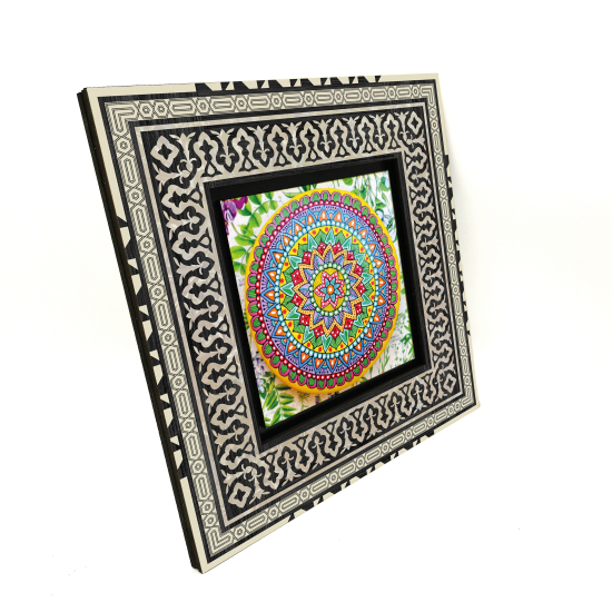 Mandala Desen Baskılı Ahşap Tablo