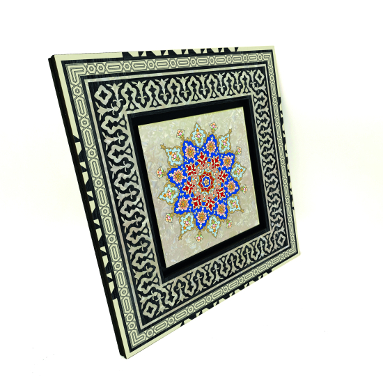 Rumi Desen Baskılı Ahşap Tablo