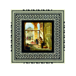 Büyük Emevi Camii Kapısı Tablosu Baskılı Ahşap Tablo