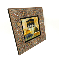 Kâbe, Mescid-i Aksa, Mescid-i Nebevi Baskılı Ahşap Tablo