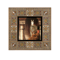 At Görseli Baskılı Ahşap Tablo