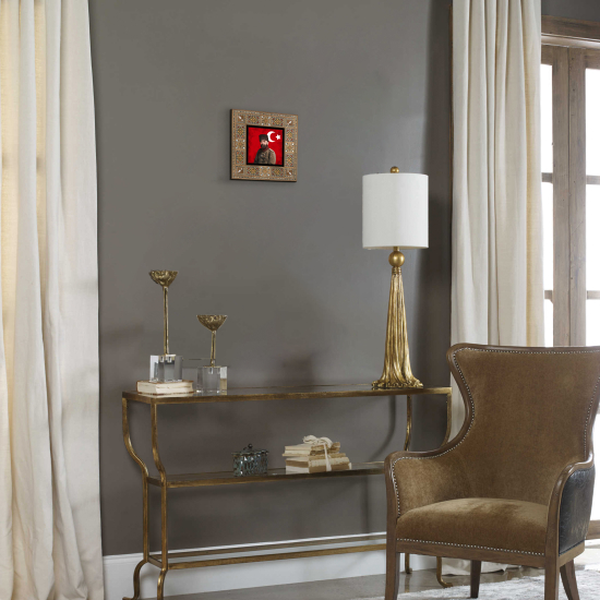 Cemal Paşa Baskılı Ahşap Tablo