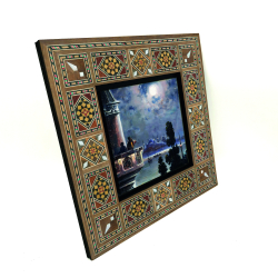 İstanbul'da Ezan Vakti Tablosu Baskılı Ahşap Tablo