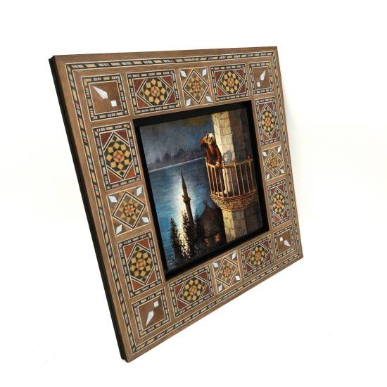 Müezzin Tablosu Baskılı Ahşap Tablo