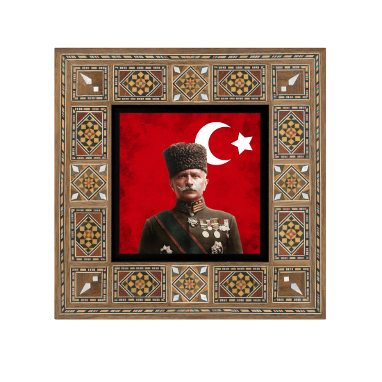 Fahreddin Paşa Baskılı Ahşap Tablo