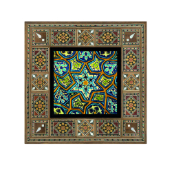 Bursa Yeşil Camii Mihrap Motifi Baskılı Ahşap Tablo