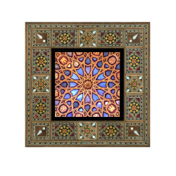 El Hamra Sarayı'ndan Desen Baskılı Ahşap Tablo