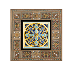 Kuran-ı Kerim Tezhibi Baskılı Ahşap Tablo