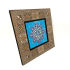 İran Geometrik Çini Desen Printed Wooden Frame