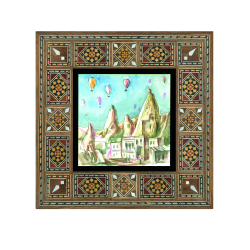 Kapadokya Baskılı Ahşap Tablo