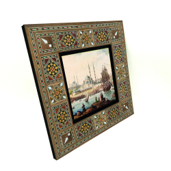 18. Yüzyılda İstanbul: Yeni Camii ve Haliç Baskılı Ahşap Tablo