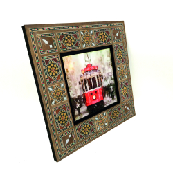 Nostaljik Tramvay  Baskılı Ahşap Tablo