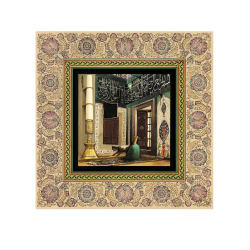 Osman Hamdi Bey – Atik Valide Camii'nde Kuran Okuyan Adam Tablosu Baskılı Ahşap Tablo