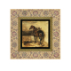 Ahırdaki At Yağlıboya Tablosu Printed Wooden Frame