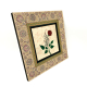 Rose Marbling with “Bismillah” Inscription Printed Wooden Frame
