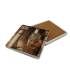 At Görseli Printed Natural Stone Coaster