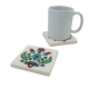 Ottoman Tile Pattern Printed Natural Stone Coaster