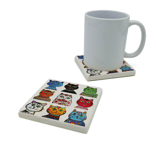 KedilerPrinted Natural Stone Coaster